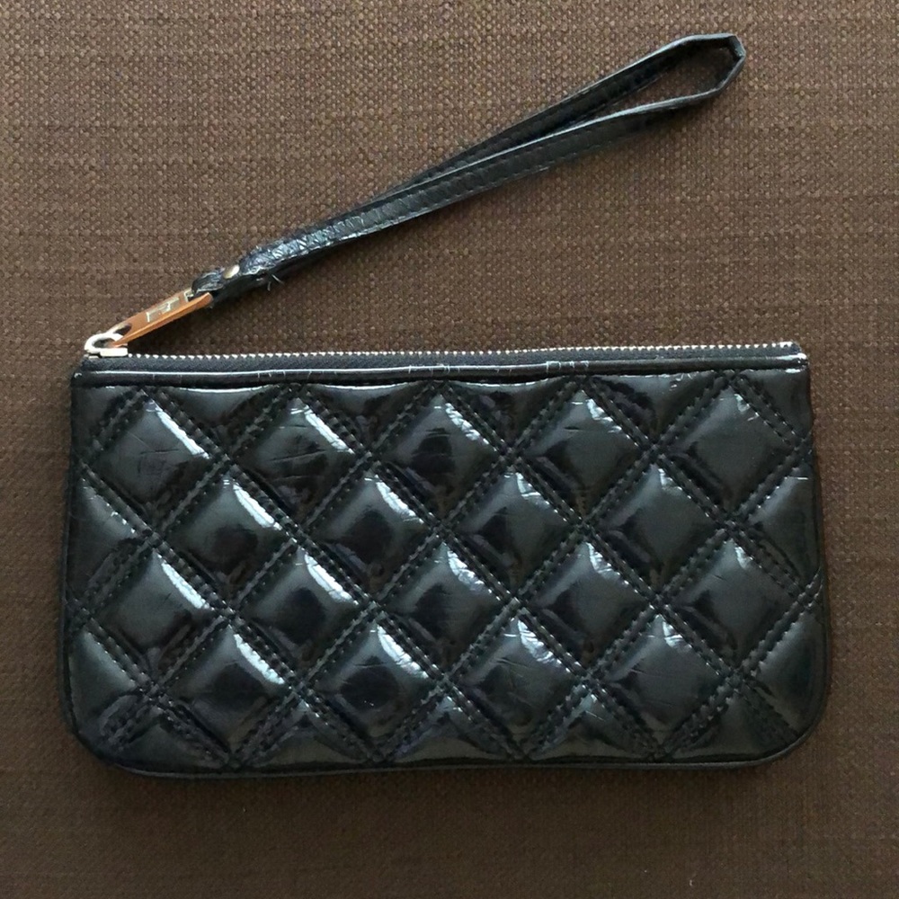 Marc Jacobs quilted patent wristlet